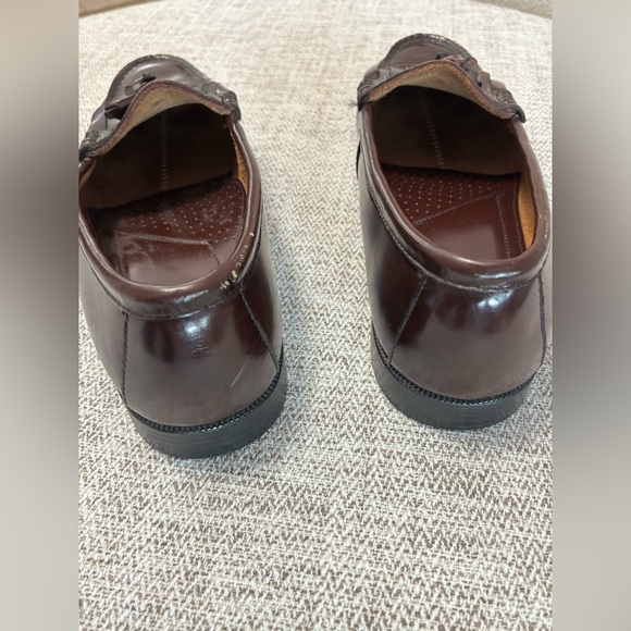 G H BASS Men’s Burgundy Tasseled Leather Loafers GREAT Condition Size 12M - Picture 7 of 12